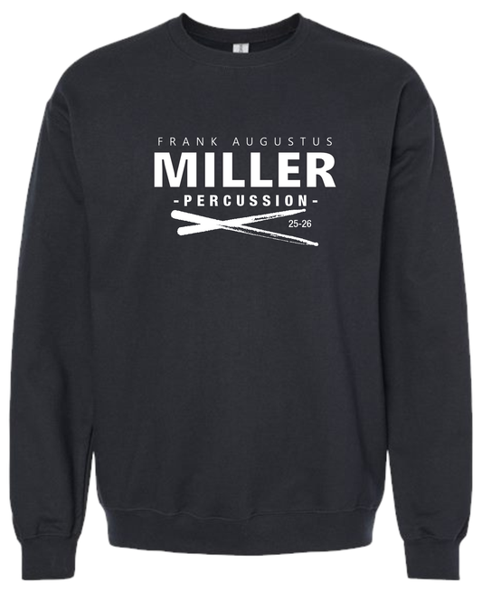Frank Augustus Miller MS – Percussion Crew Sweatshirt (2025–26)