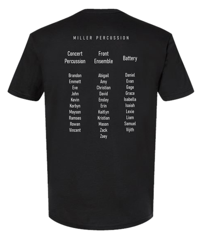 Miller Middle School Percussion T-Shirt (2025–2026)